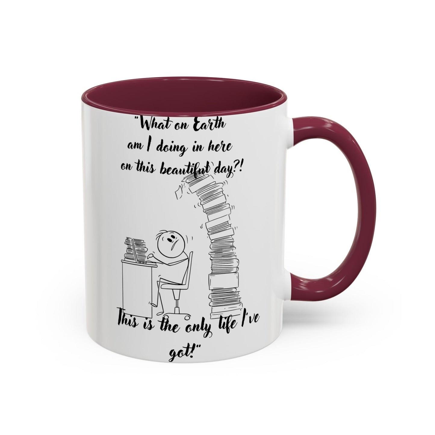 What am I doing here  Coffee Mug - Perfect for Writers, Students, and Book Lovers!