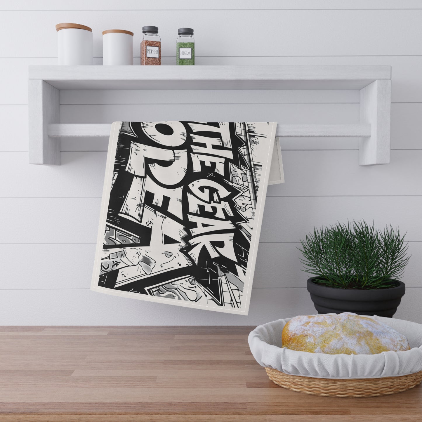 Urban Graffiti  For Someone Who Has Everything but No IdeaTea Towels, Stylish Kitchen Decor, Perfect Gift for Housewarming, Art Lovers, and Home Chefs