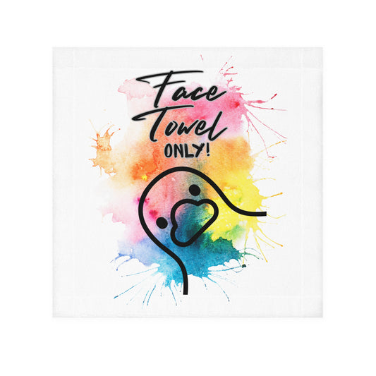 Vibrant Face Towel - Colorful Spa Gift, Bathroom Essentials, Fun Home Décor, Cheerful Towels, Unique Gift Idea, Face Towel Only!