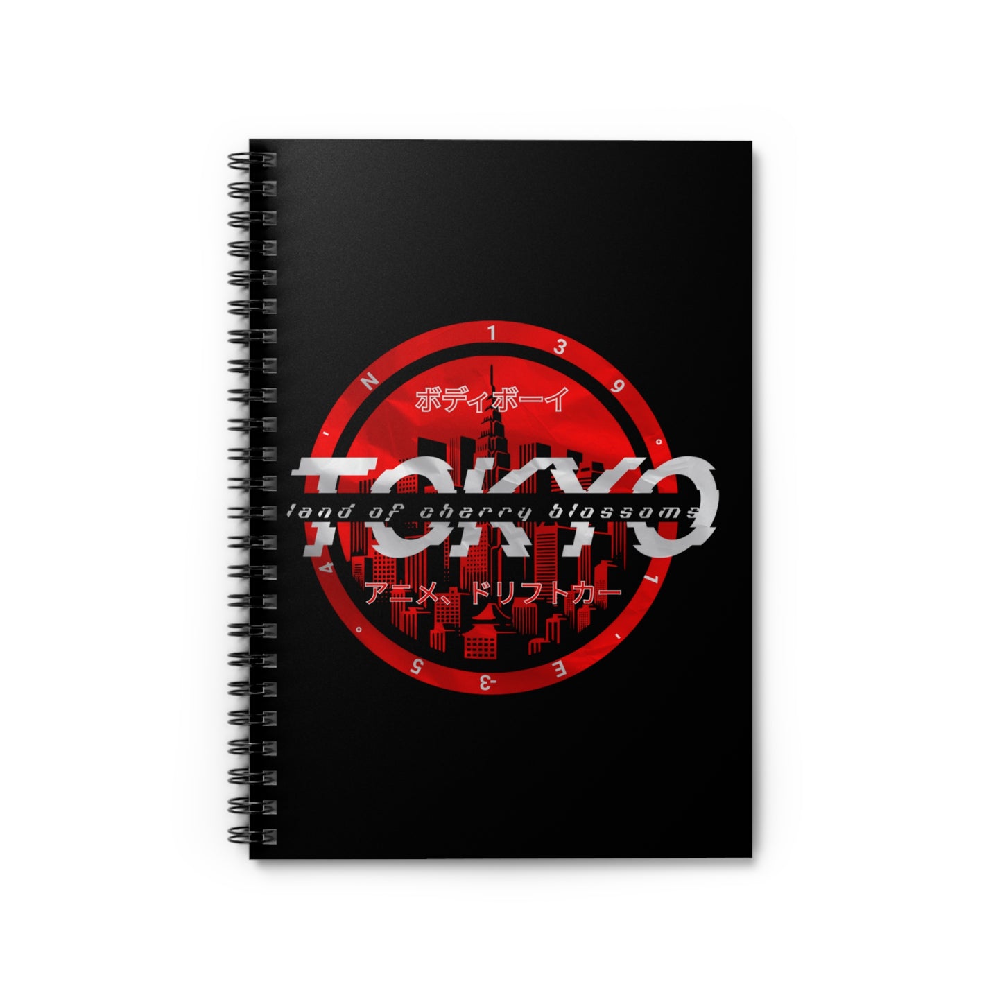 Tokyo Cherry Blossom Spiral Notebook - Perfect for Students, Travelers, Journaling, Gift for Writers, Stationery Lovers
