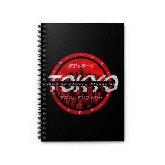 Tokyo Cherry Blossom Spiral Notebook - Perfect for Students, Travelers, Journaling, Gift for Writers, Stationery Lovers
