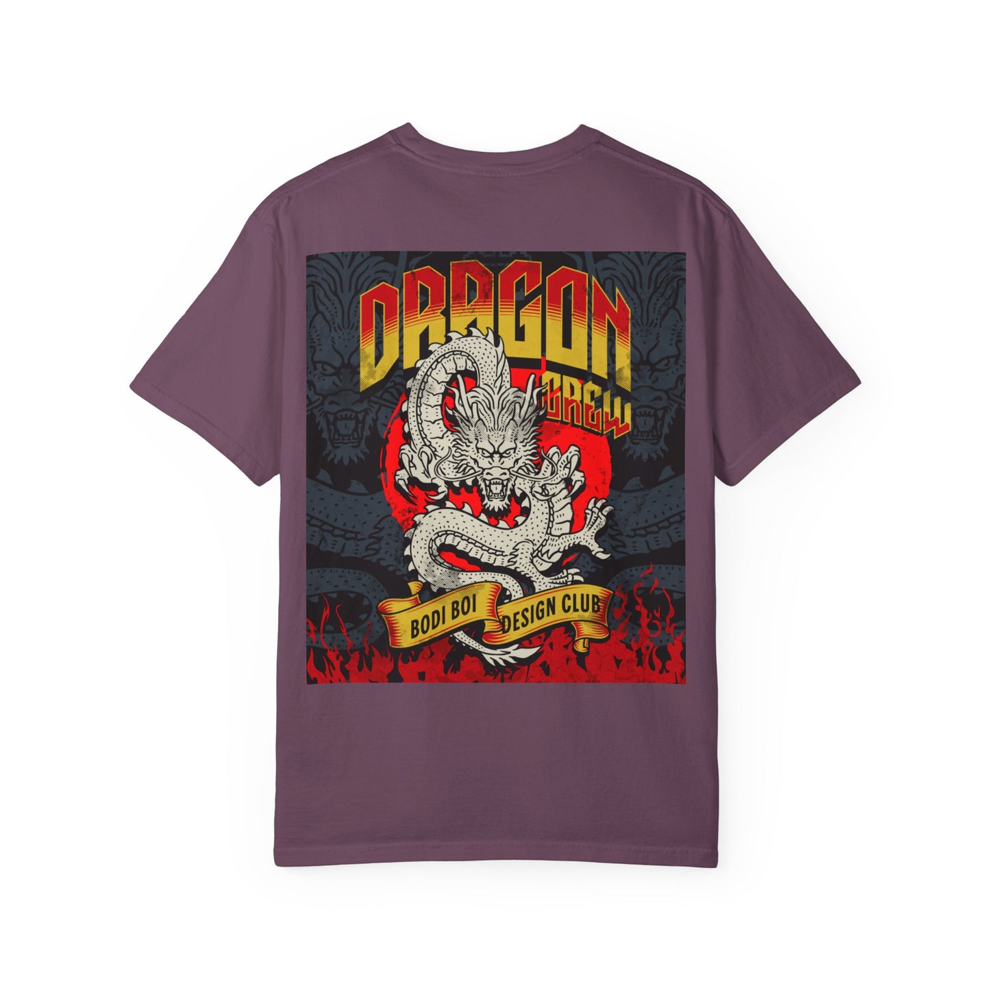 Dragon Design Unisex Garment-Dyed T-shirt, Graphic Tee, Casual Wear, Anime Apparel, Streetwear, Unique Gift for Him