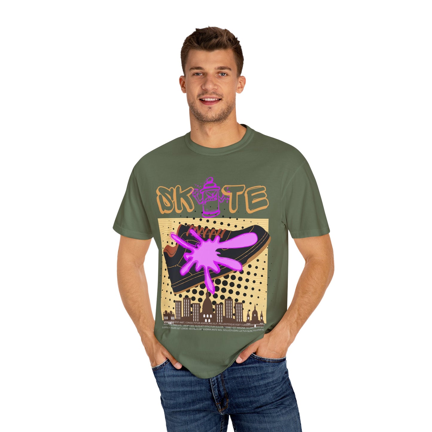 Unisex Skate-Inspired T-Shirt, Streetwear Tee, Graphic Apparel, Casual Wear, Gift for Skaters, Urban Style Shirt