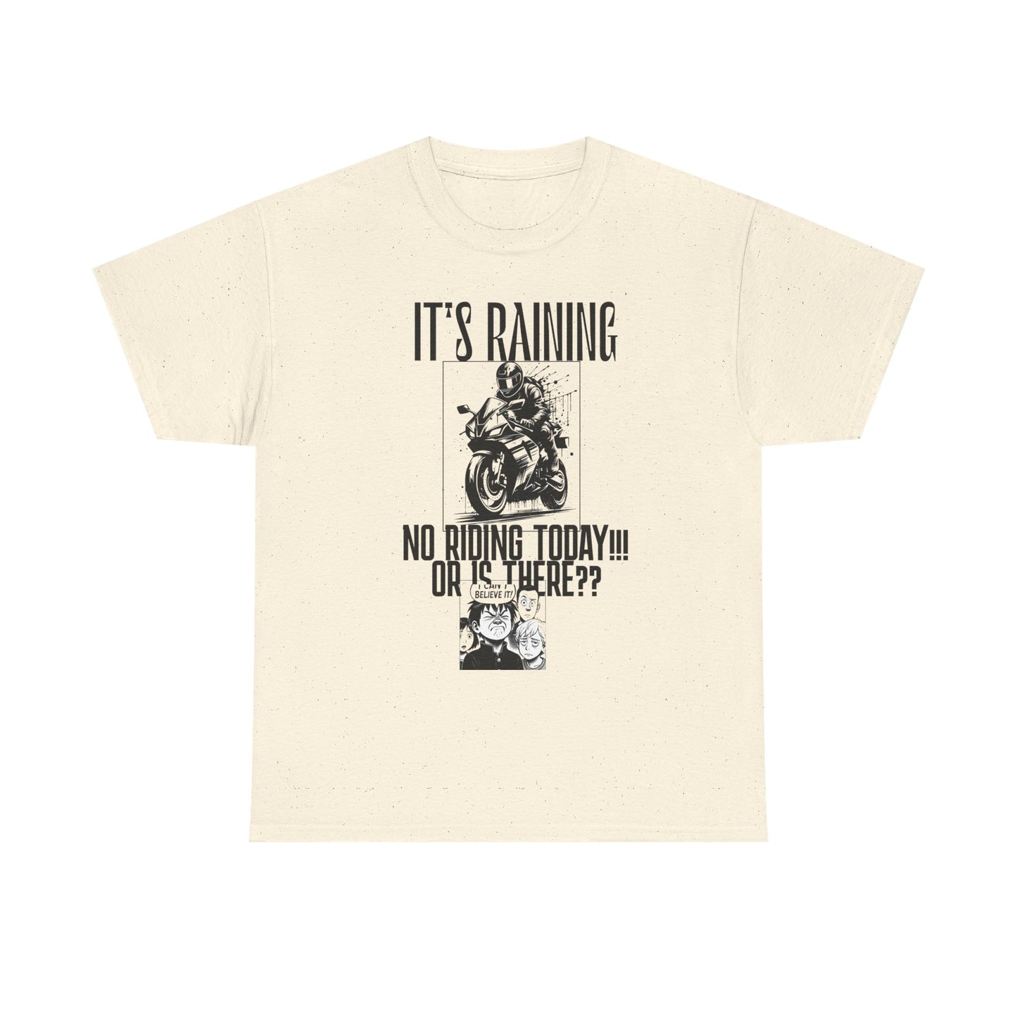 Motorcycle Rainy Day Tee - Fun Biker Shirt for Riders, Unisex Graphic Tee, Gift for Motorcycle Enthusiasts, Outdoor Adventure Apparel