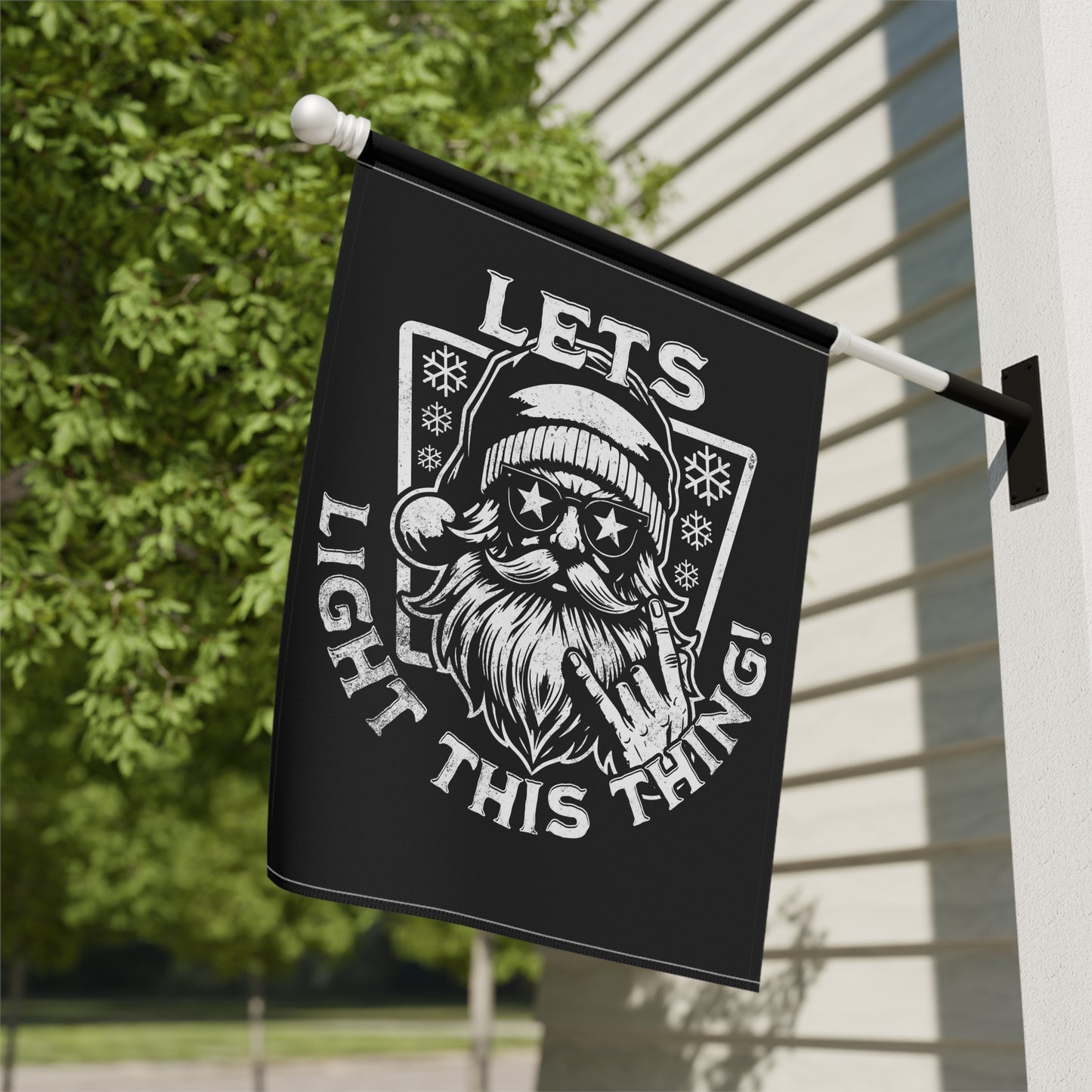 Christmas Garden Banner, Holiday Decor, Festive Outdoor Flag, Winter Home Decoration, Seasonal Garden Sign, Yard Art