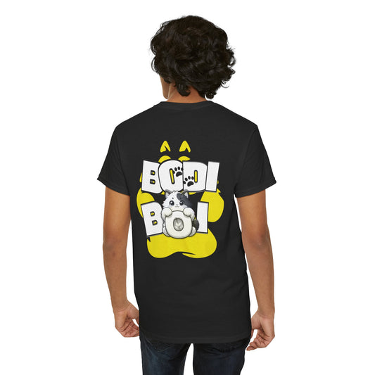 Boo Boi Unisex Heavy Cotton Tee | Cute Animal Graphic Shirt, Casual Wear, Gift for Pet Lovers, Fun T-Shirt, Unique Design