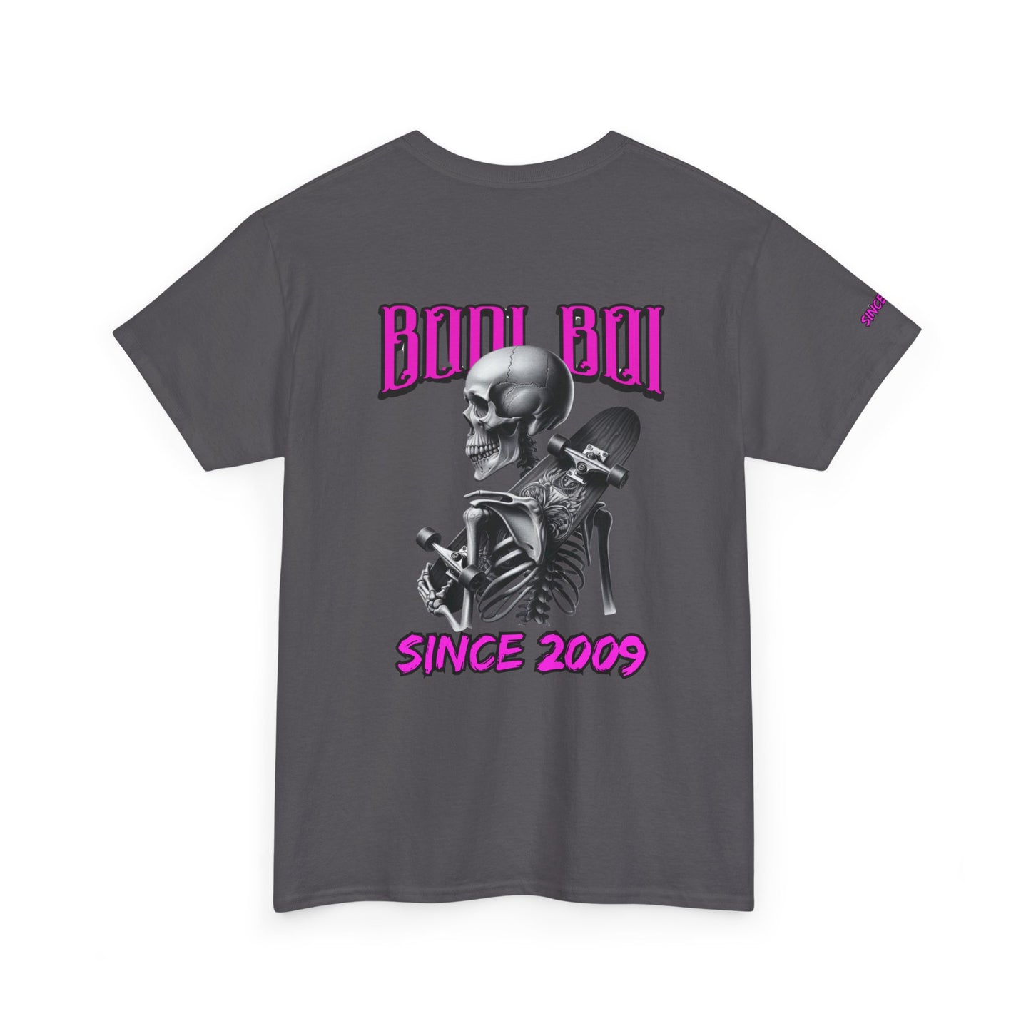 Boo Boi Graphic Tee - Unisex Heavy Cotton Shirt for Halloween, Casual Wear, Costume Parties, Spooky Vibes, Vintage Style, Skeleton Theme