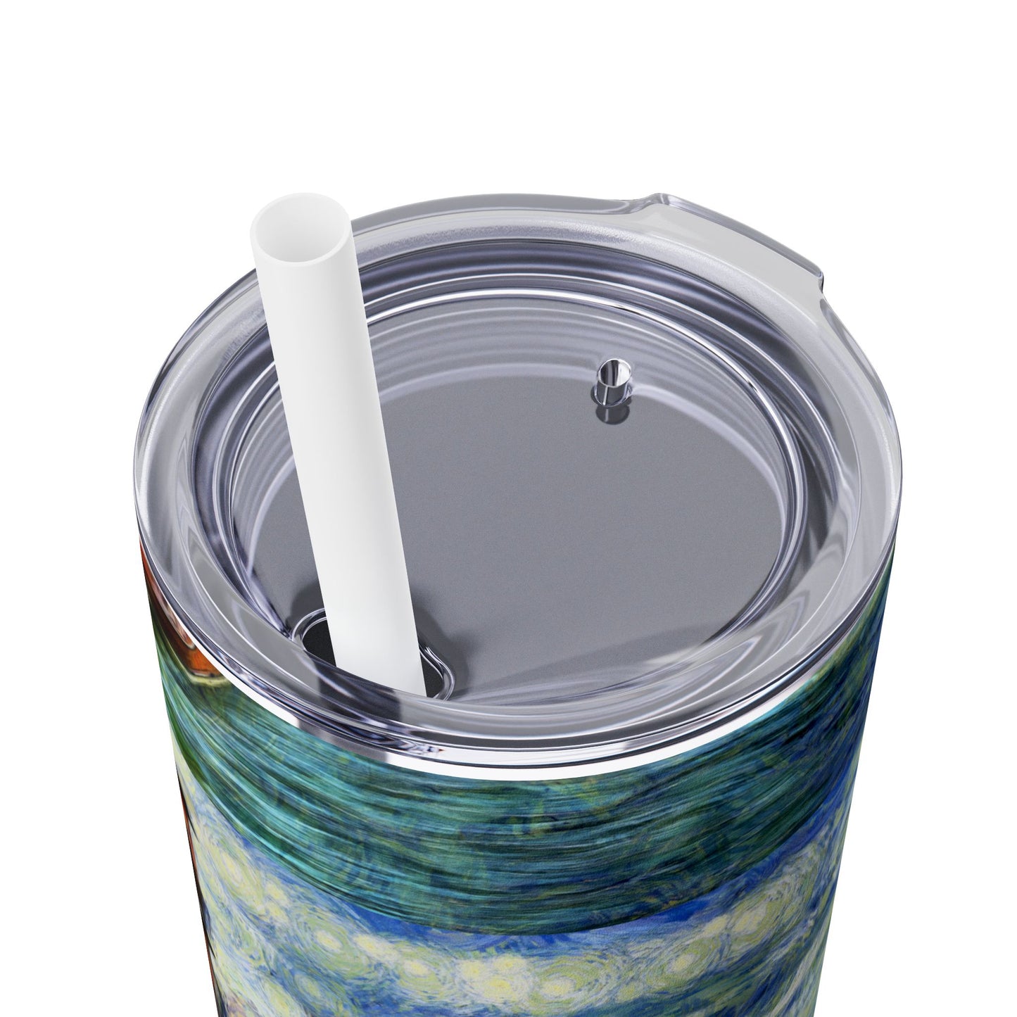 Van Gogh Skinny Tumbler, Art-Inspired Travel Mug, 20oz Drinkware for Home and Office, Perfect Gift for Art Lovers
