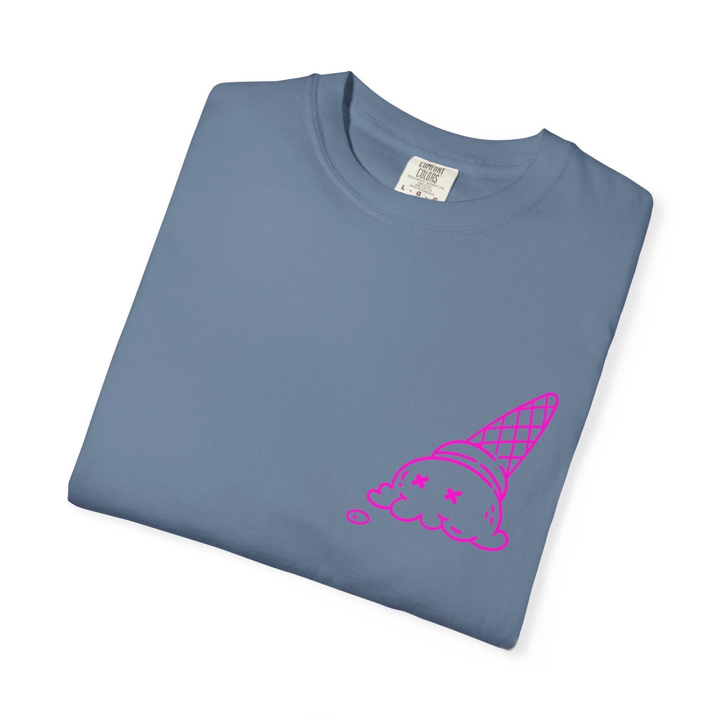 Cool Ice Cream & Helmet Graphic T-Shirt, Unisex Casual Tee, Gift for Ice Cream Lovers, Summer Vibes, Streetwear Fashion