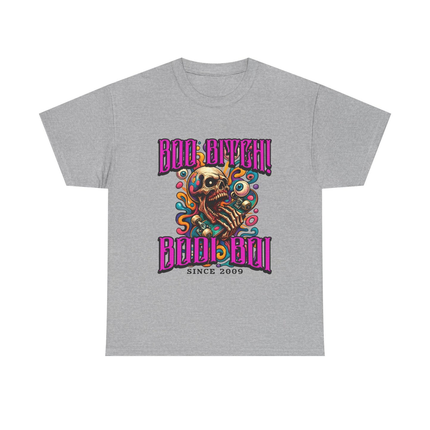 Skull Art Unisex Heavy Cotton Tee, Casual Wear, Graphic Tee, Festival Fashion, Unique Gift Idea, Everyday T-Shirt
