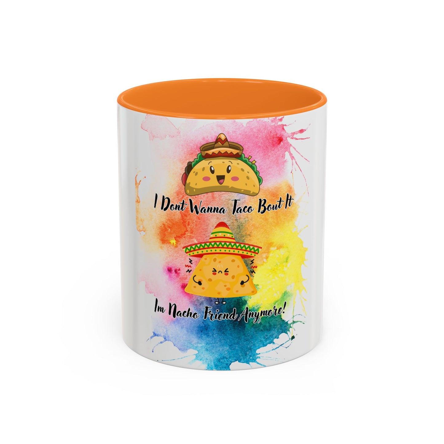 Colorful Mugs - Nacho Friend Fun Coffee Cup for Taco Lovers, Gift for Friends, Vibrant Ceramic Cup, Cute Drinkware for Celebrations, Unique,