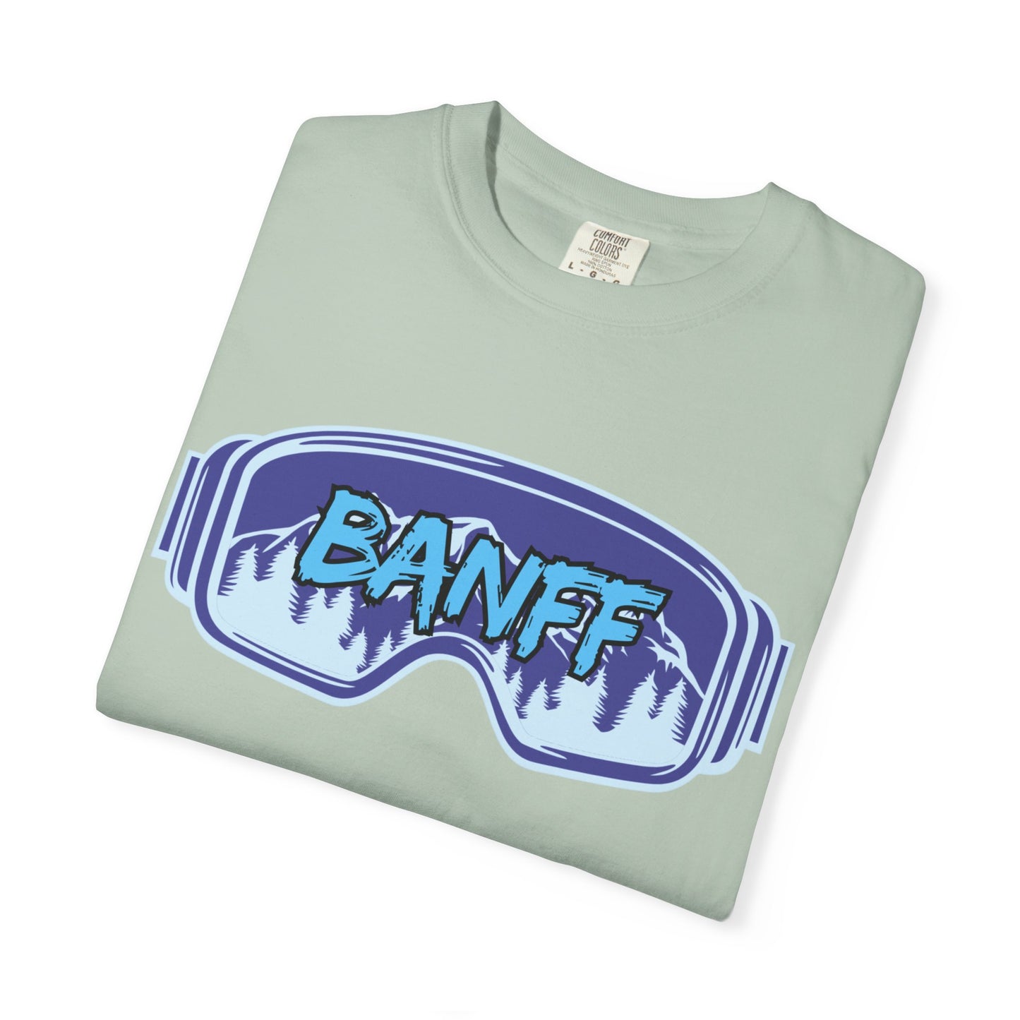 Banff Ski Adventure T-Shirt - Unisex Garment-Dyed Tee, Snowboarder Gift, Winter Sports Apparel, Ski Trip Souvenir, Funny Travel Shirt