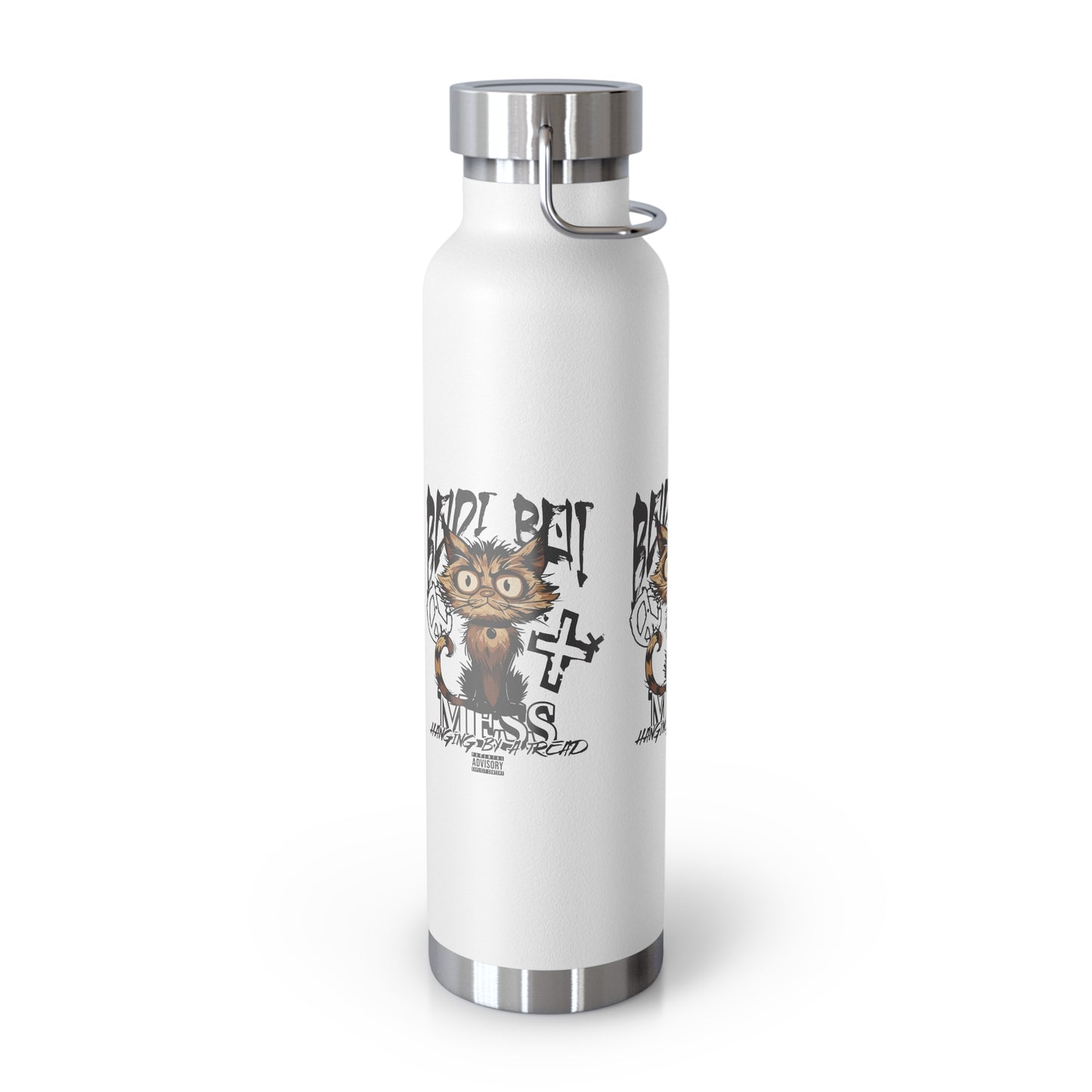Cute Cat Design Water Bottle, Insulated Copper Flask for Pet Lovers, Fun Gift for Kids, Hydro Bottle for School, Unique Travel Mug, [...]