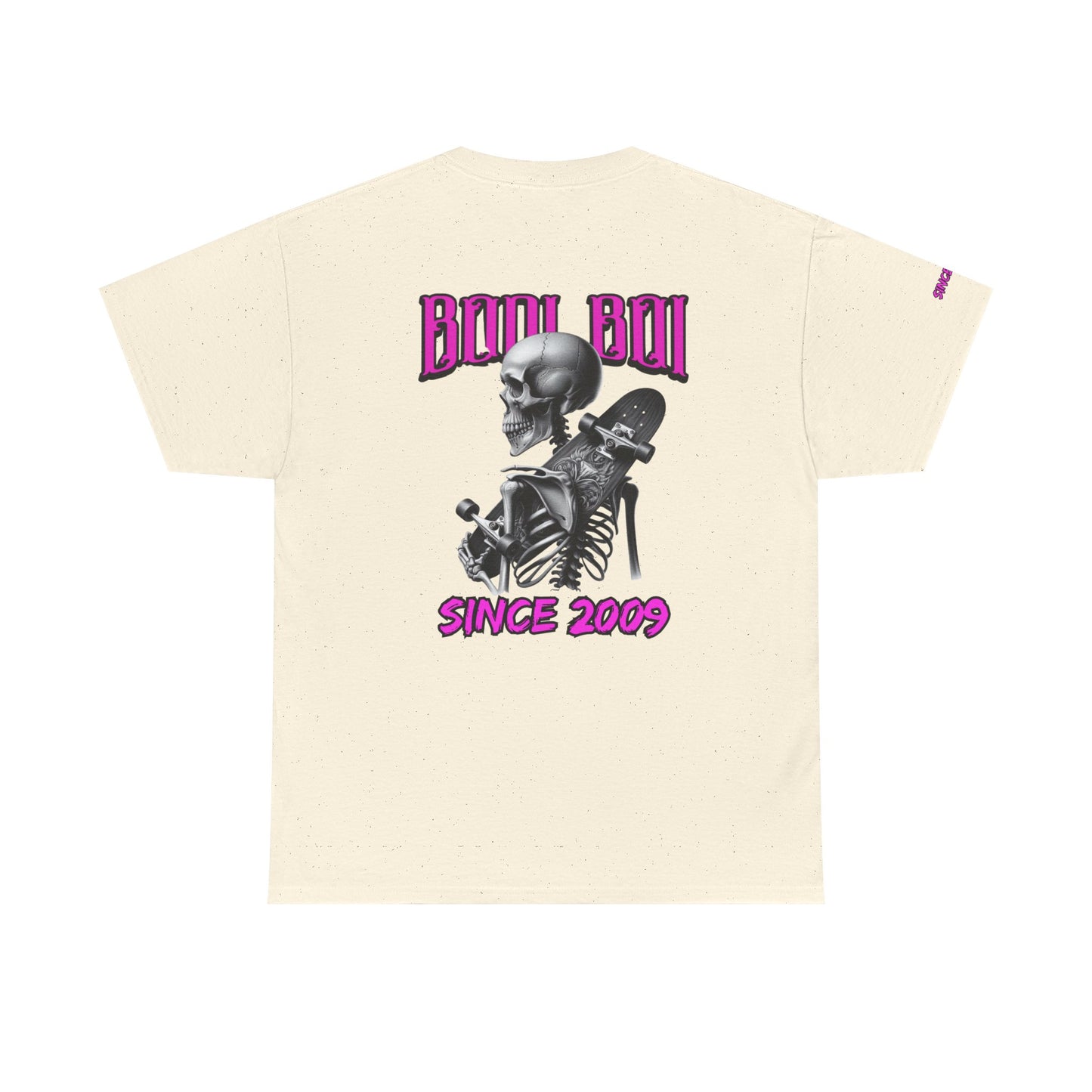 Boo Boi Graphic Tee - Unisex Heavy Cotton Shirt for Halloween, Casual Wear, Costume Parties, Spooky Vibes, Vintage Style, Skeleton Theme
