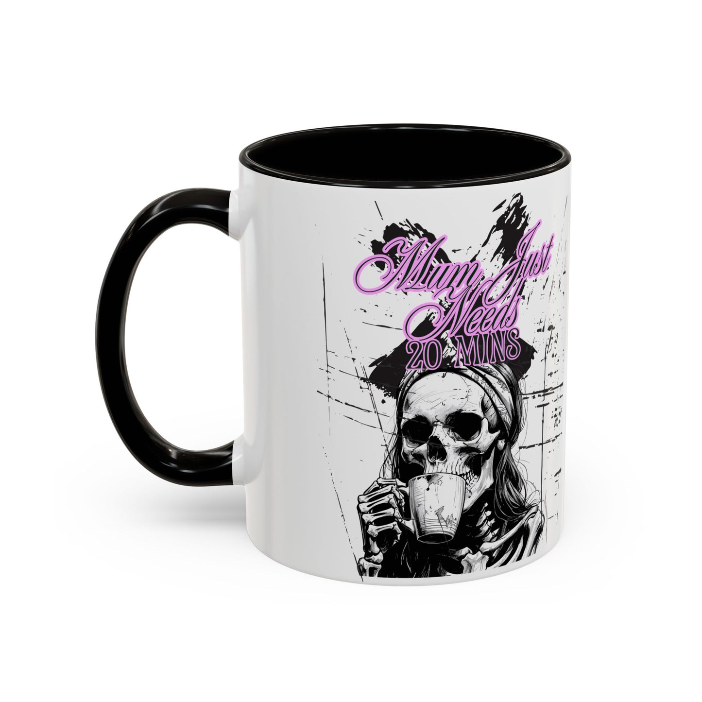 Mum Just Needs 20 min | Perfect for Coffee Lovers, Halloween Decor, Gift for Her, Unique Homeware, Fun Office Mug