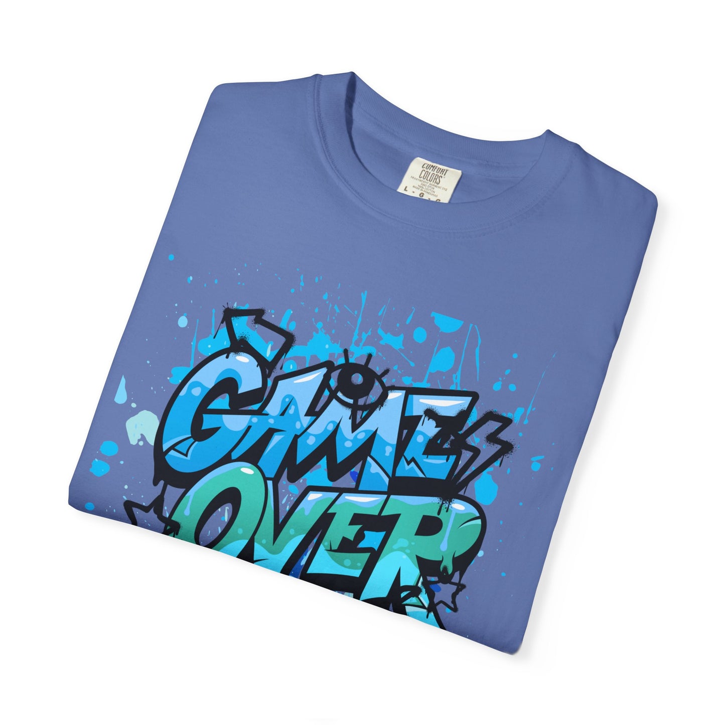 Gamer Skull T-shirt, Unisex Graphic Tee, Game Over Apparel, Casual Wear, Gift for Gamers, Streetwear, Cool Graphic Shirt