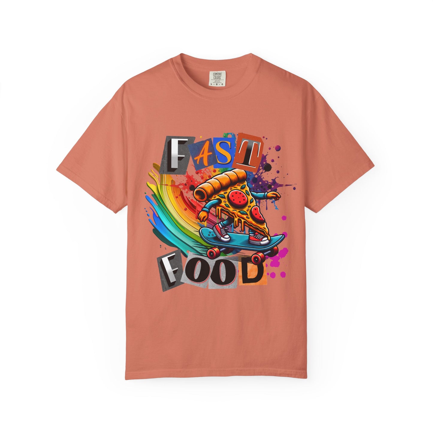 Fast Food Skate Graphic T-Shirt, Unisex T-Shirt, Retro Style Tee, Perfect for Food Lovers, Skate Culture, Casual Wear