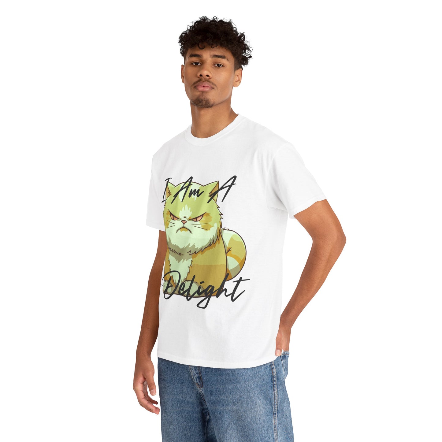 Funny Cat I'm a delight T-Shirt for Animal Lovers, Comfortable Cotton Tee, Gift for Cat Owners, Perfect for Casual Wear, I Am A Delight Tee, Gift [...]