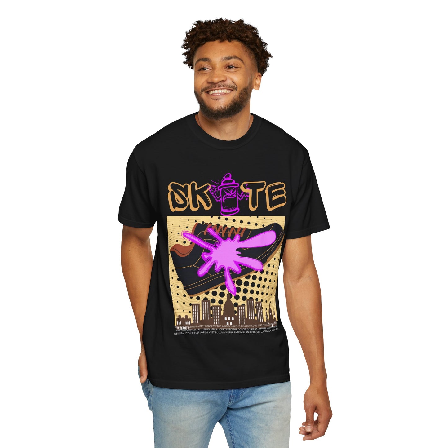 Unisex Skate-Inspired T-Shirt, Streetwear Tee, Graphic Apparel, Casual Wear, Gift for Skaters, Urban Style Shirt