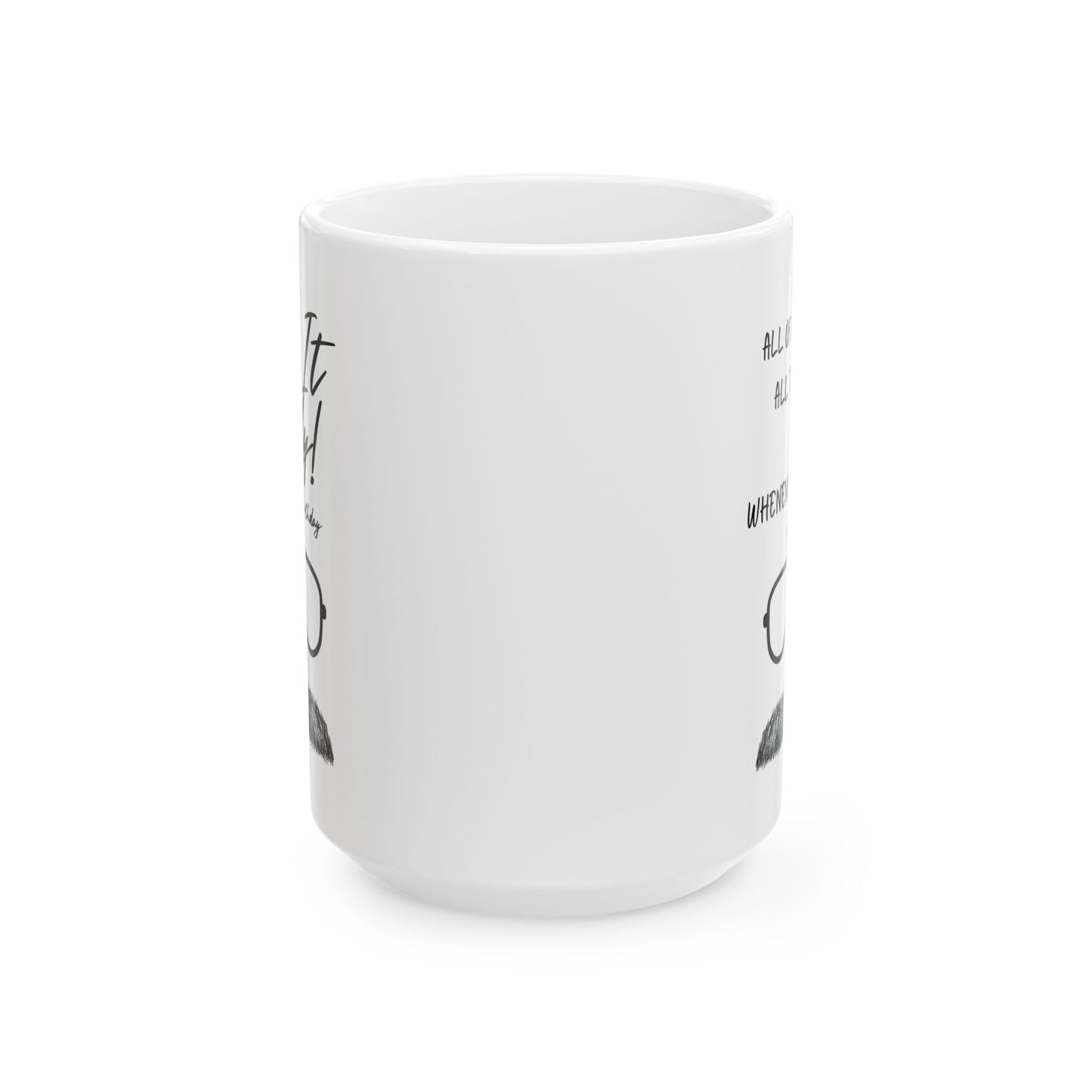 Do It Lady On Ur Birthday, Funny Gift for Friends, Unique Home Decor, Cute Animal Mug, Gift for Dog and Cat Owners