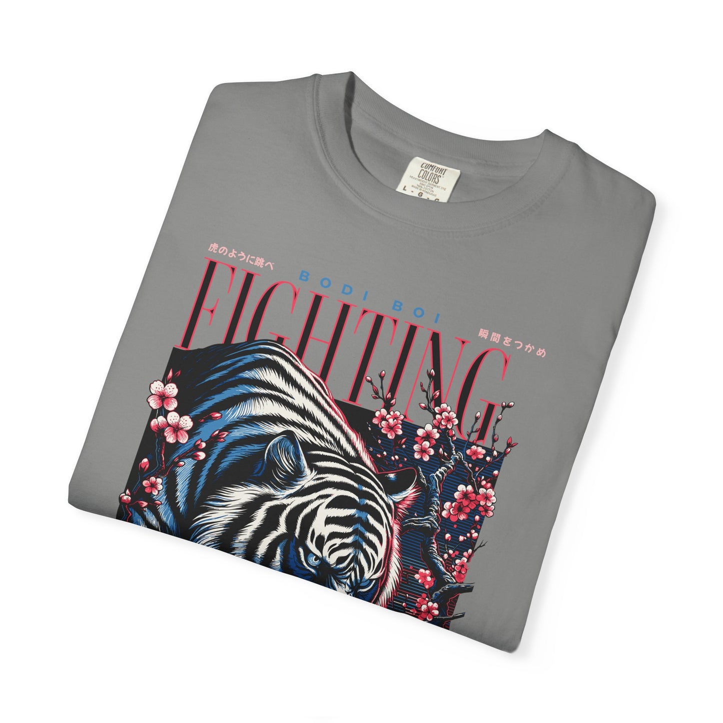Fierce Tiger Graphic Tee, Vintage Style T-shirt, Unisex Casual Wear, Perfect Gift for Animal Lovers, Fight Against Negative Energy
