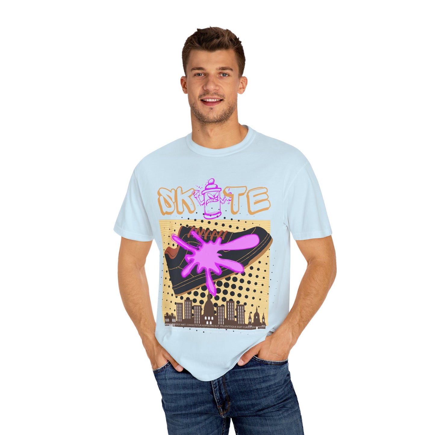 Unisex Skate-Inspired T-Shirt, Streetwear Tee, Graphic Apparel, Casual Wear, Gift for Skaters, Urban Style Shirt