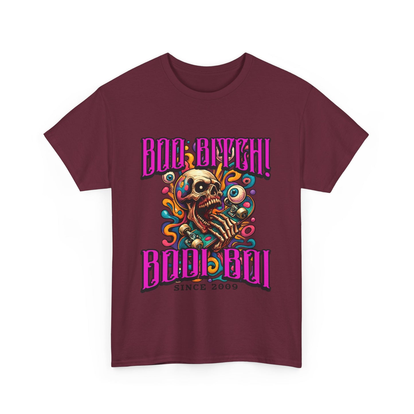 Skull Art Unisex Heavy Cotton Tee, Casual Wear, Graphic Tee, Festival Fashion, Unique Gift Idea, Everyday T-Shirt