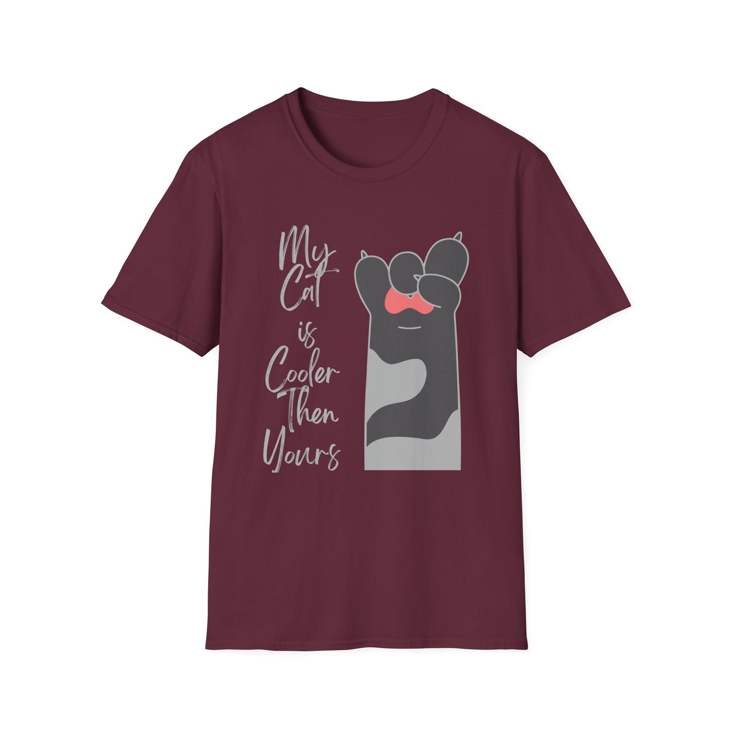 Cat Lover my cat is cooler Unisex T-Shirt: My Cat is Cooler Than Yours, Gift for Pet Lovers, Funny Cat Tee, Animal Lover Apparel, Birthday Gift