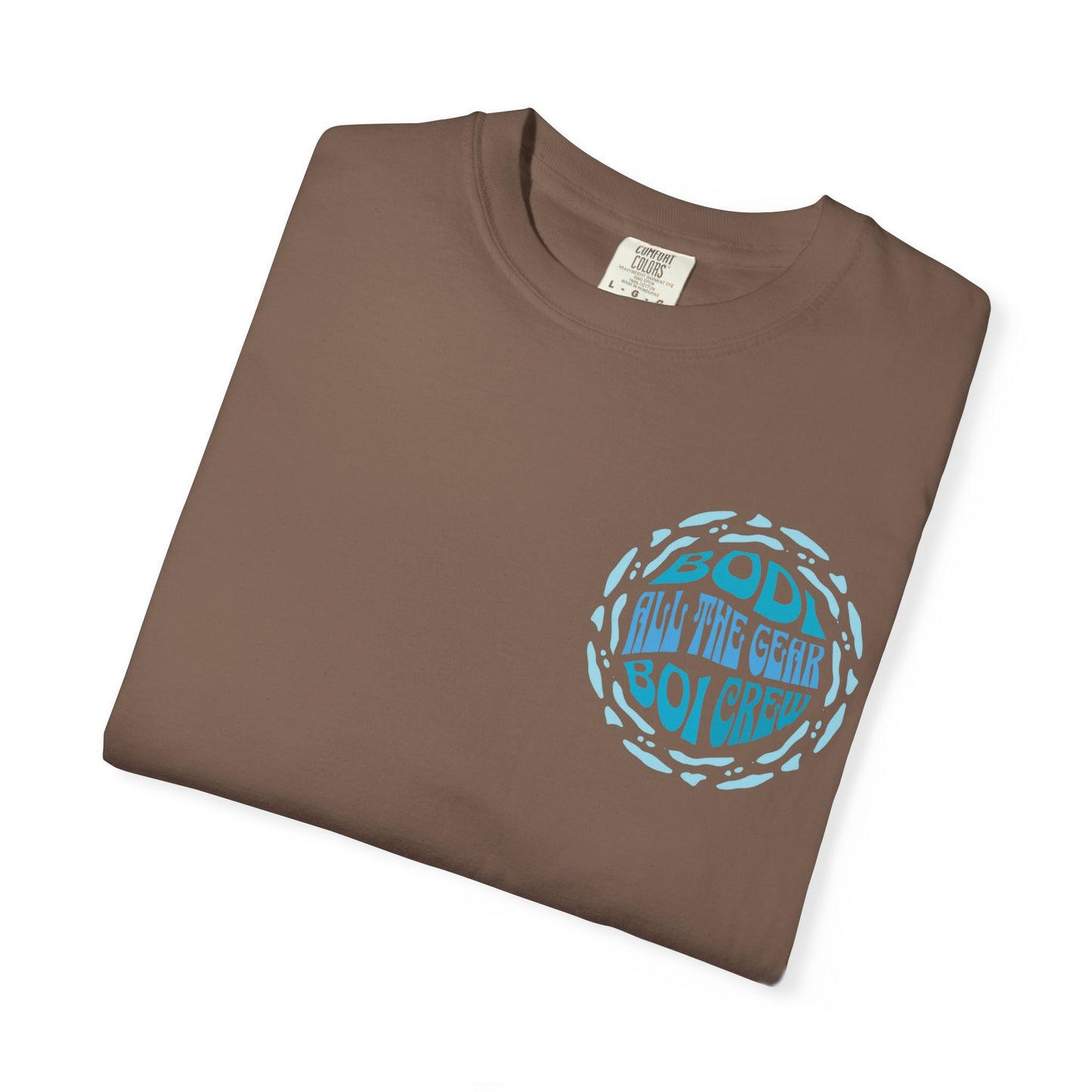 Bodi Gear Crew T-Shirt | Unisex Casual Graphic Tee for Outdoor Adventures, Gift for Him, Retro Style, Summer Vibe, Relaxed Fit