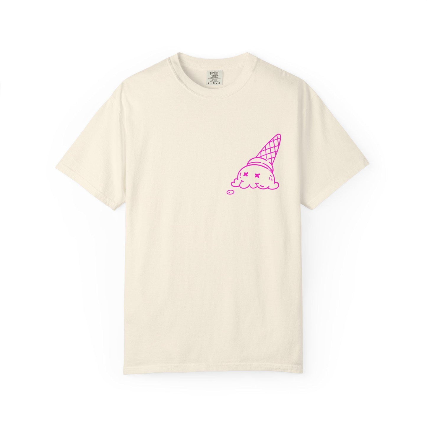 Cool Ice Cream & Helmet Graphic T-Shirt, Unisex Casual Tee, Gift for Ice Cream Lovers, Summer Vibes, Streetwear Fashion