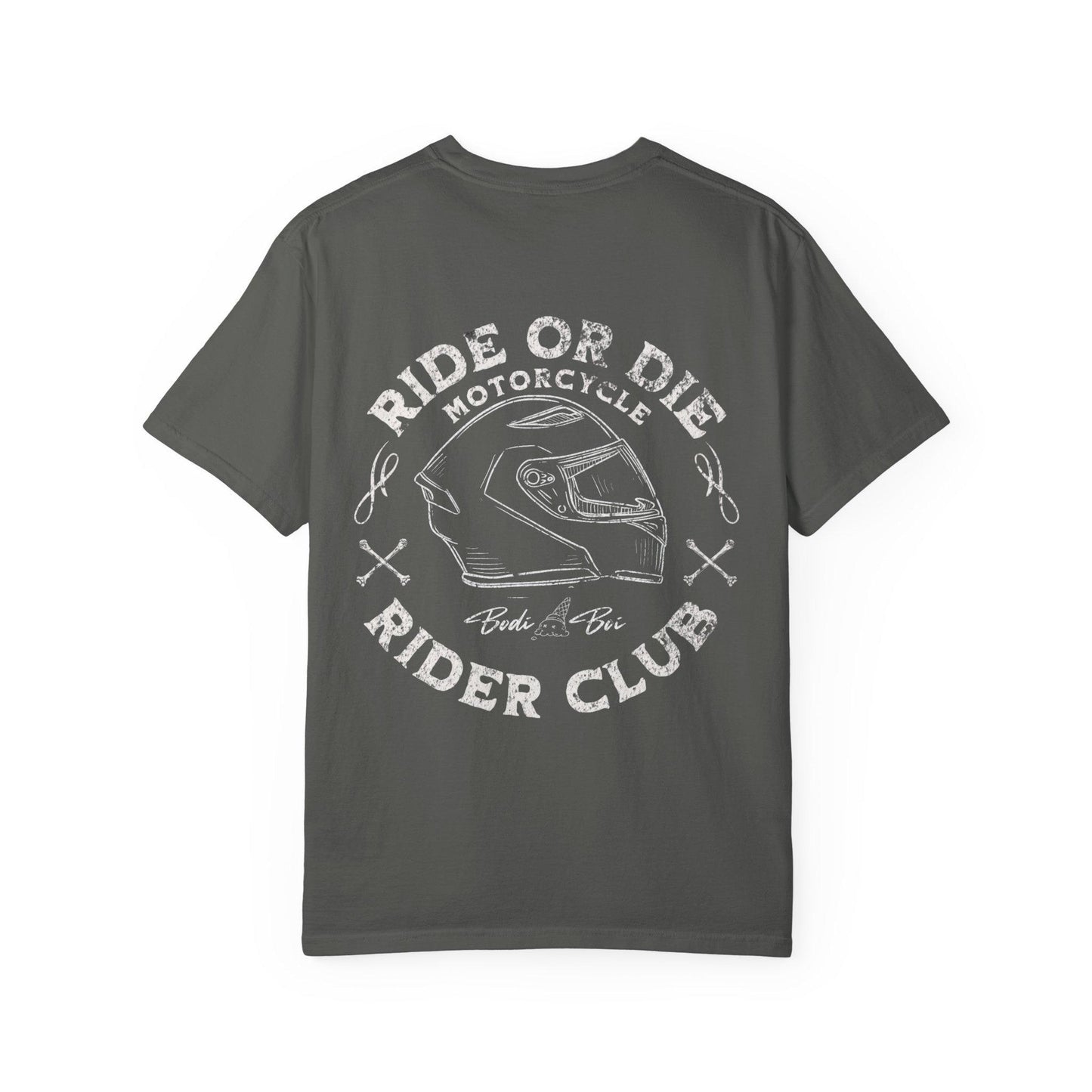 Motorcycle Club T-Shirt | Unisex Garment-Dyed Tee | Cool Rider Style, Casual Wear, Gift for Biker Enthusiasts, Men & Women