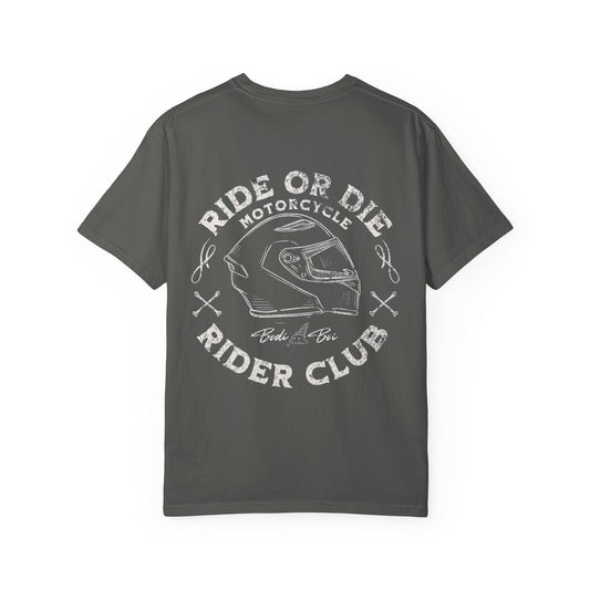 Motorcycle Club T-Shirt | Unisex Garment-Dyed Tee | Cool Rider Style, Casual Wear, Gift for Biker Enthusiasts, Men & Women