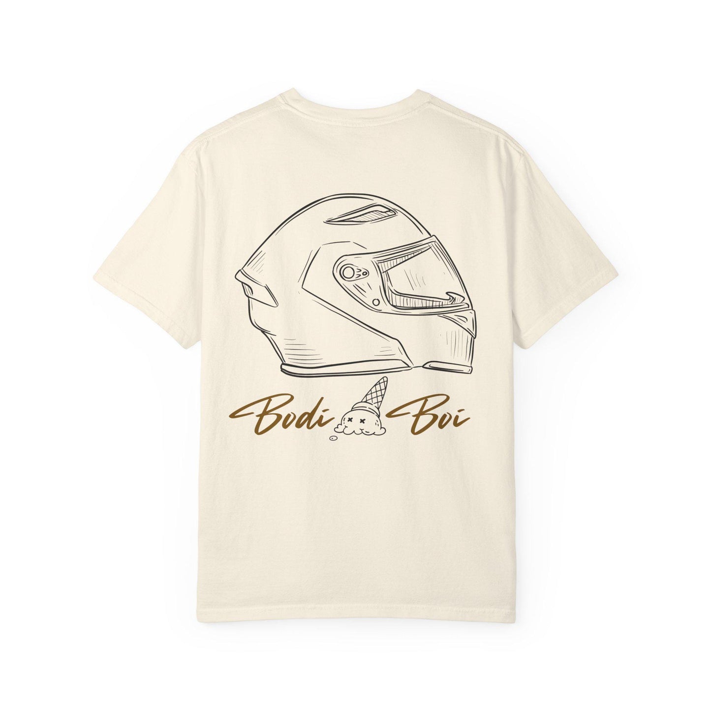 Cool Ice Cream & Helmet Graphic T-Shirt, Unisex Casual Tee, Gift for Ice Cream Lovers, Summer Vibes, Streetwear Fashion