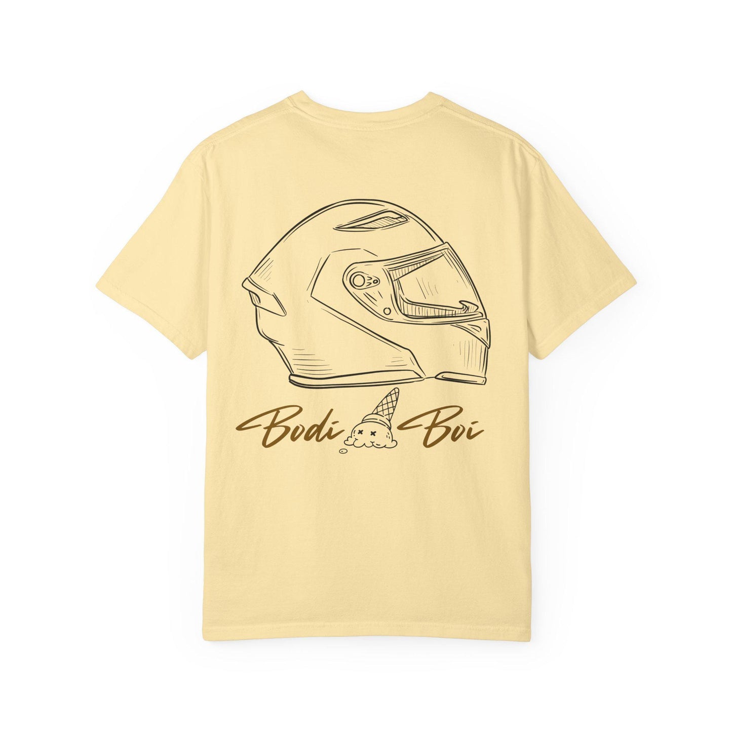 Cool Ice Cream & Helmet Graphic T-Shirt, Unisex Casual Tee, Gift for Ice Cream Lovers, Summer Vibes, Streetwear Fashion