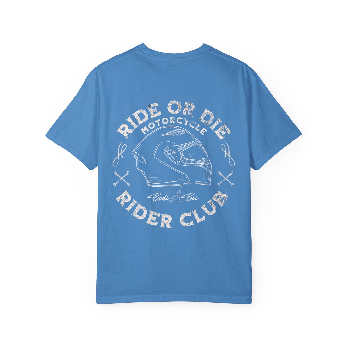 Motorcycle Club T-Shirt | Unisex Garment-Dyed Tee | Cool Rider Style, Casual Wear, Gift for Biker Enthusiasts, Men & Women