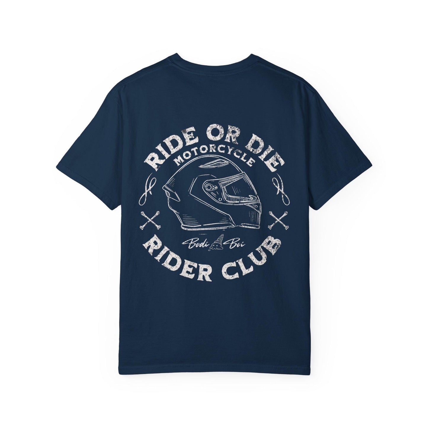 Motorcycle Club T-Shirt | Unisex Garment-Dyed Tee | Cool Rider Style, Casual Wear, Gift for Biker Enthusiasts, Men & Women