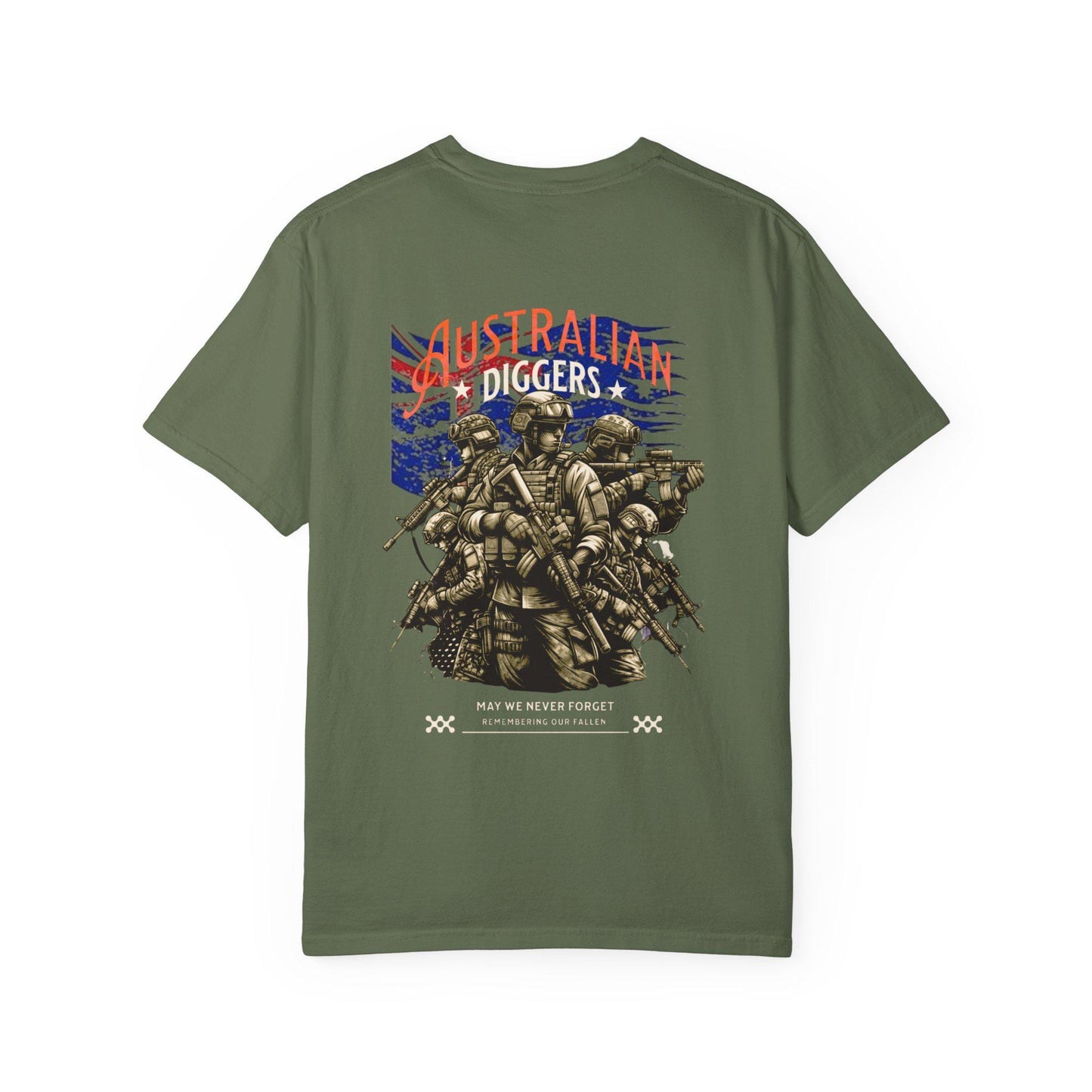 Unisex Garment-Dyed T-Shirt | Australian Diggers Tribute Tee, Military Remembrance Shirt, Heritage Apparel, Veterans Day Gift, Casual [...]