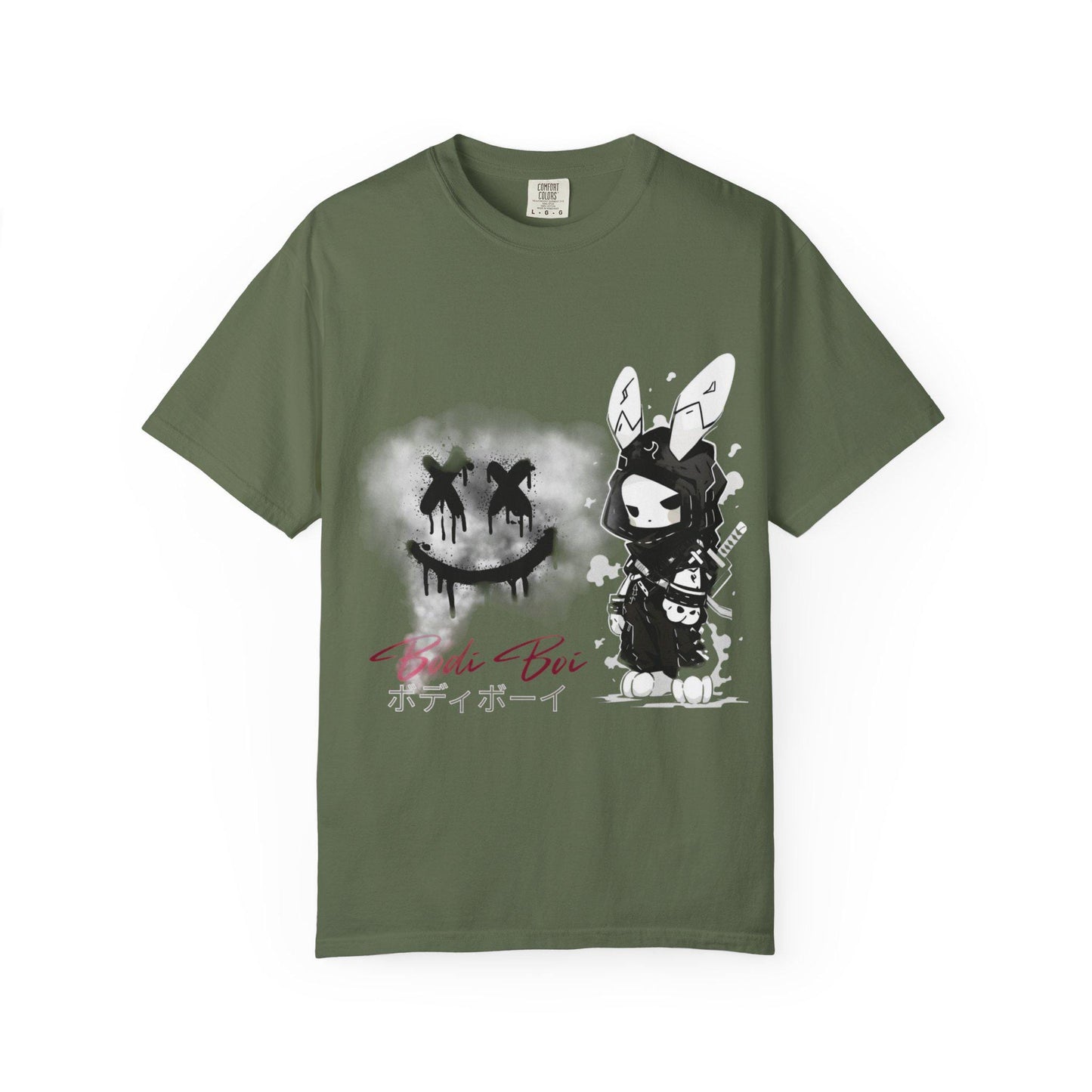 Artistic Graphic Tee featuring Unique Bunny Design, Unisex T-Shirt, Casual Wear, Streetwear