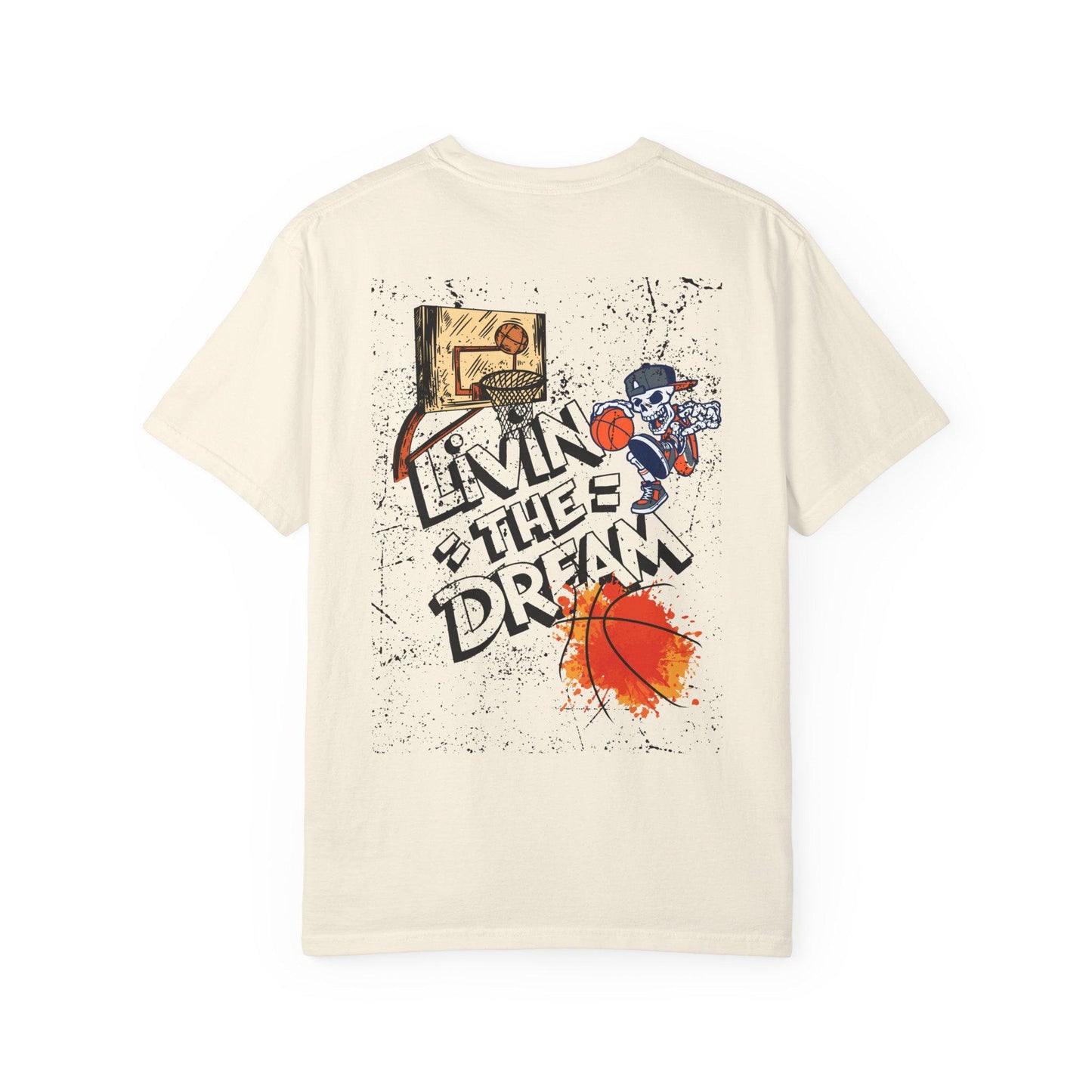 Living the Dream T-Shirt, Unisex Basketball Tee, Gift for Sports Lovers, Casual Wear, Unique Graphic T-Shirt, Streetwear Fashion