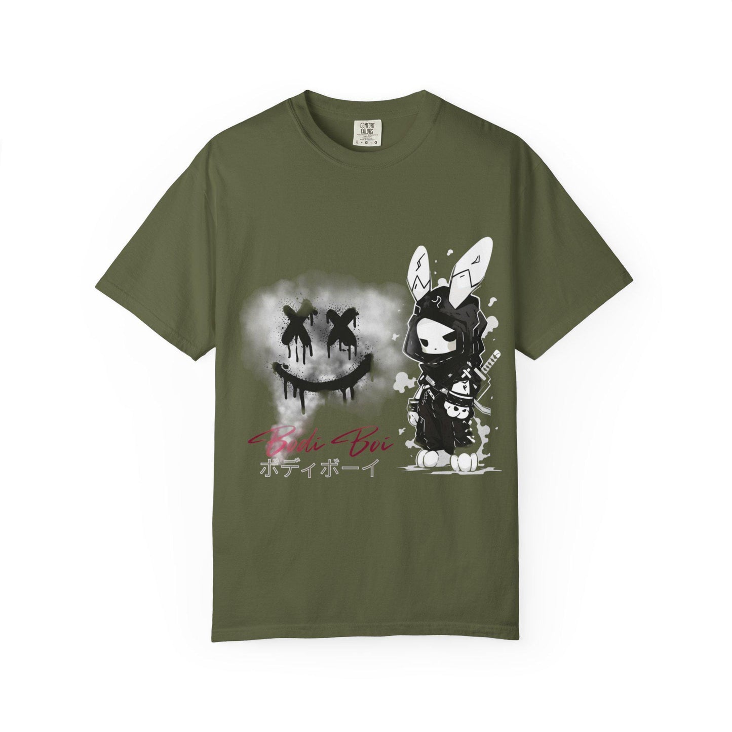 Artistic Graphic Tee featuring Unique Bunny Design, Unisex T-Shirt, Casual Wear, Streetwear