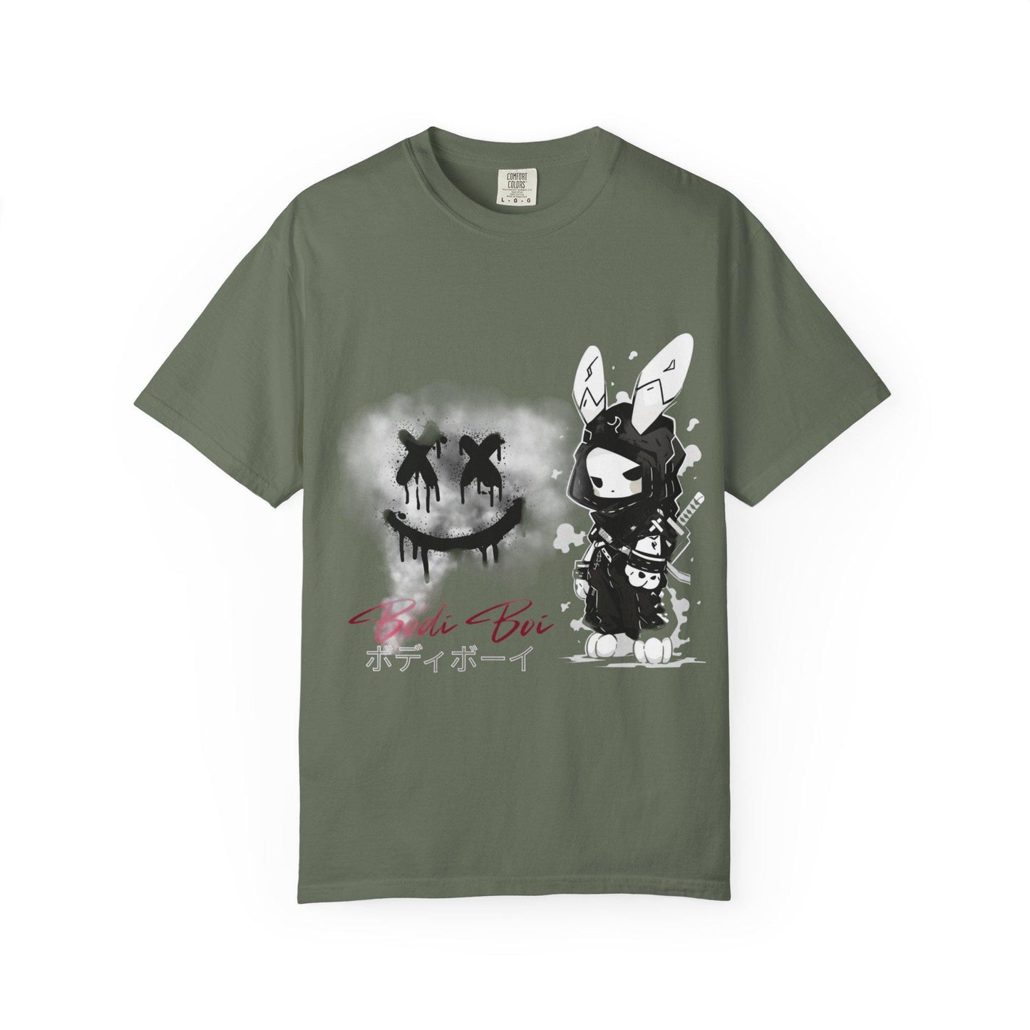 Artistic Graphic Tee featuring Unique Bunny Design, Unisex T-Shirt, Casual Wear, Streetwear