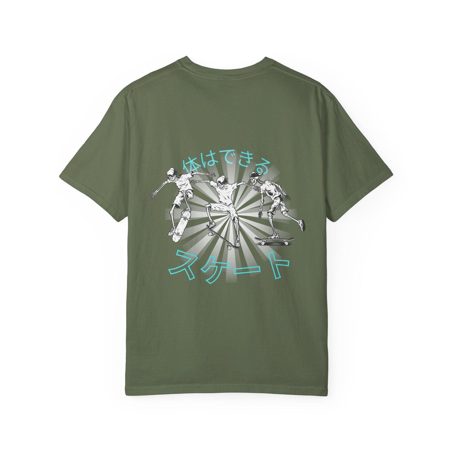Japanese Skateboarding Design T-Shirt, Unisex Graphic Tee, Casual Streetwear, Gift for Skaters, Trendy Graphic T-Shirt, Funny Skate Shirt