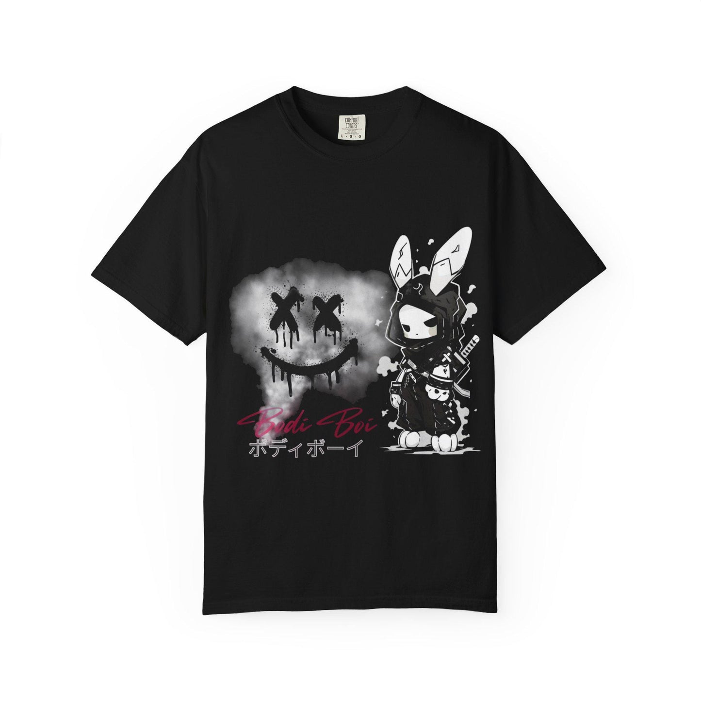 Artistic Graphic Tee featuring Unique Bunny Design, Unisex T-Shirt, Casual Wear, Streetwear