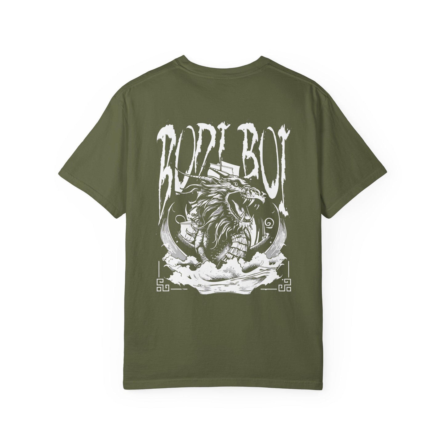 Garment-Dyed Tee - 'Bodi Boi' Graphic Design, Streetwear Style, Unique Gift for Him, Cool Casual Wear, Perfect for Any Occasion