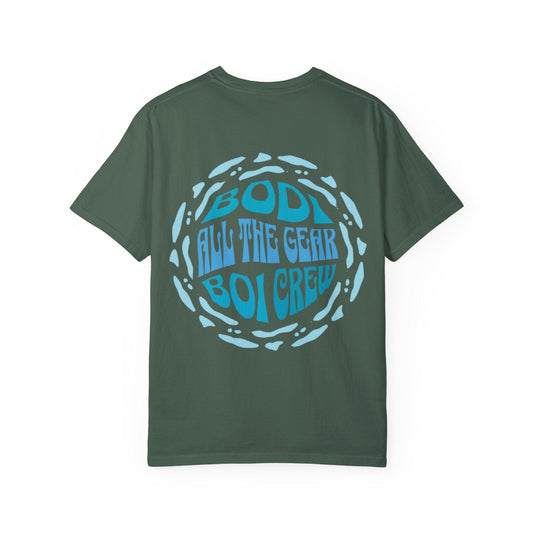 Bodi Gear Crew T-Shirt | Unisex Casual Graphic Tee for Outdoor Adventures, Gift for Him, Retro Style, Summer Vibe, Relaxed Fit