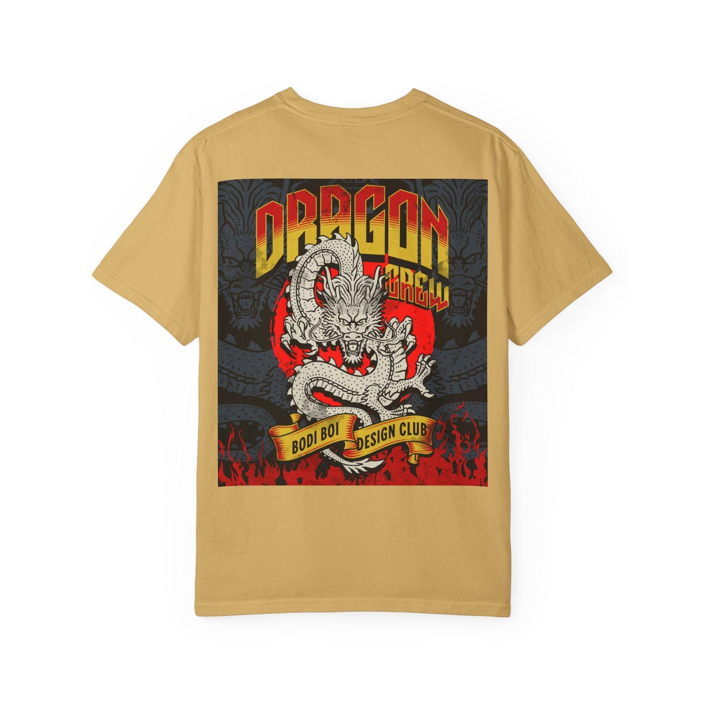Dragon Design Unisex Garment-Dyed T-shirt, Graphic Tee, Casual Wear, Anime Apparel, Streetwear, Unique Gift for Him