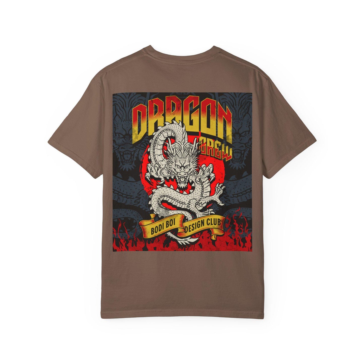 Dragon Design Unisex Garment-Dyed T-shirt, Graphic Tee, Casual Wear, Anime Apparel, Streetwear, Unique Gift for Him
