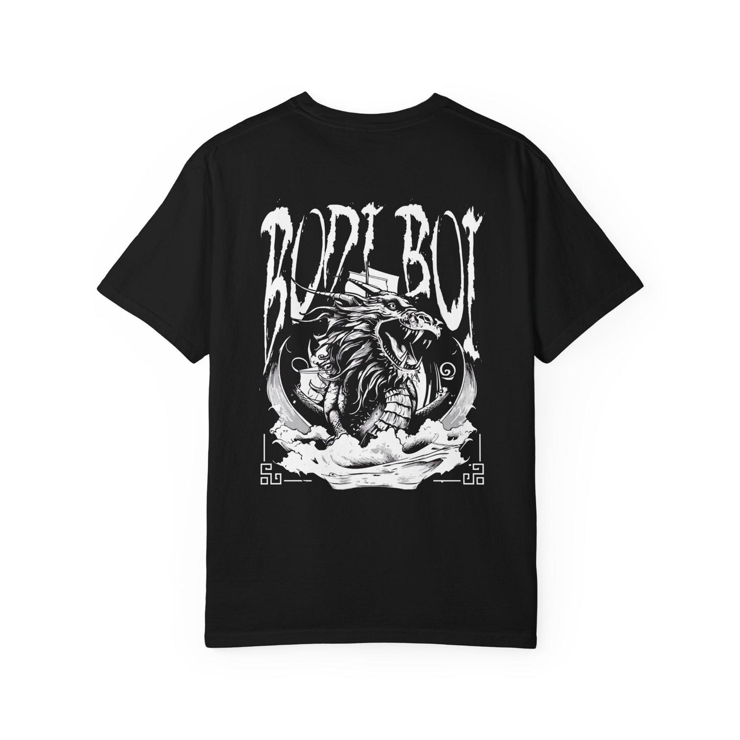 Garment-Dyed Tee - 'Bodi Boi' Graphic Design, Streetwear Style, Unique Gift for Him, Cool Casual Wear, Perfect for Any Occasion