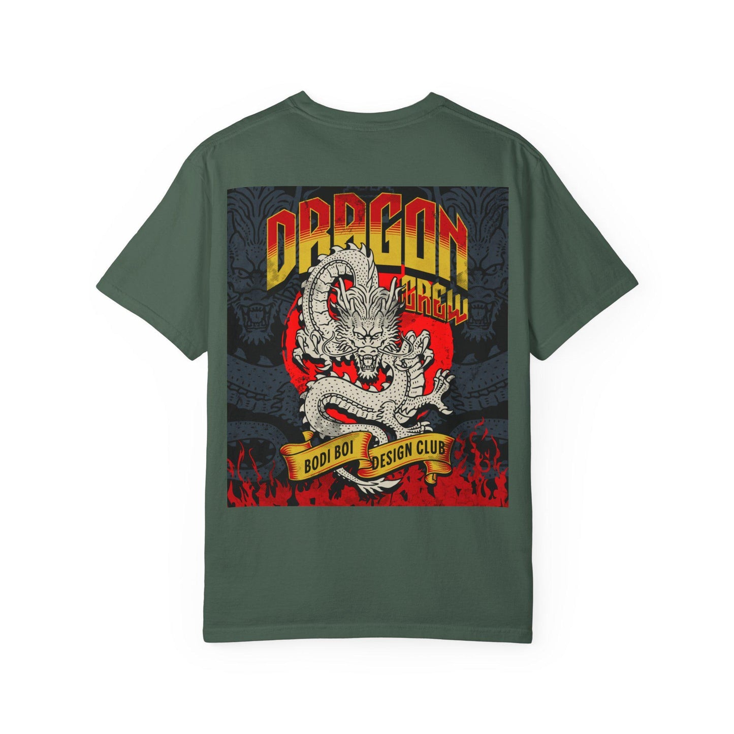 Dragon Design Unisex Garment-Dyed T-shirt, Graphic Tee, Casual Wear, Anime Apparel, Streetwear, Unique Gift for Him
