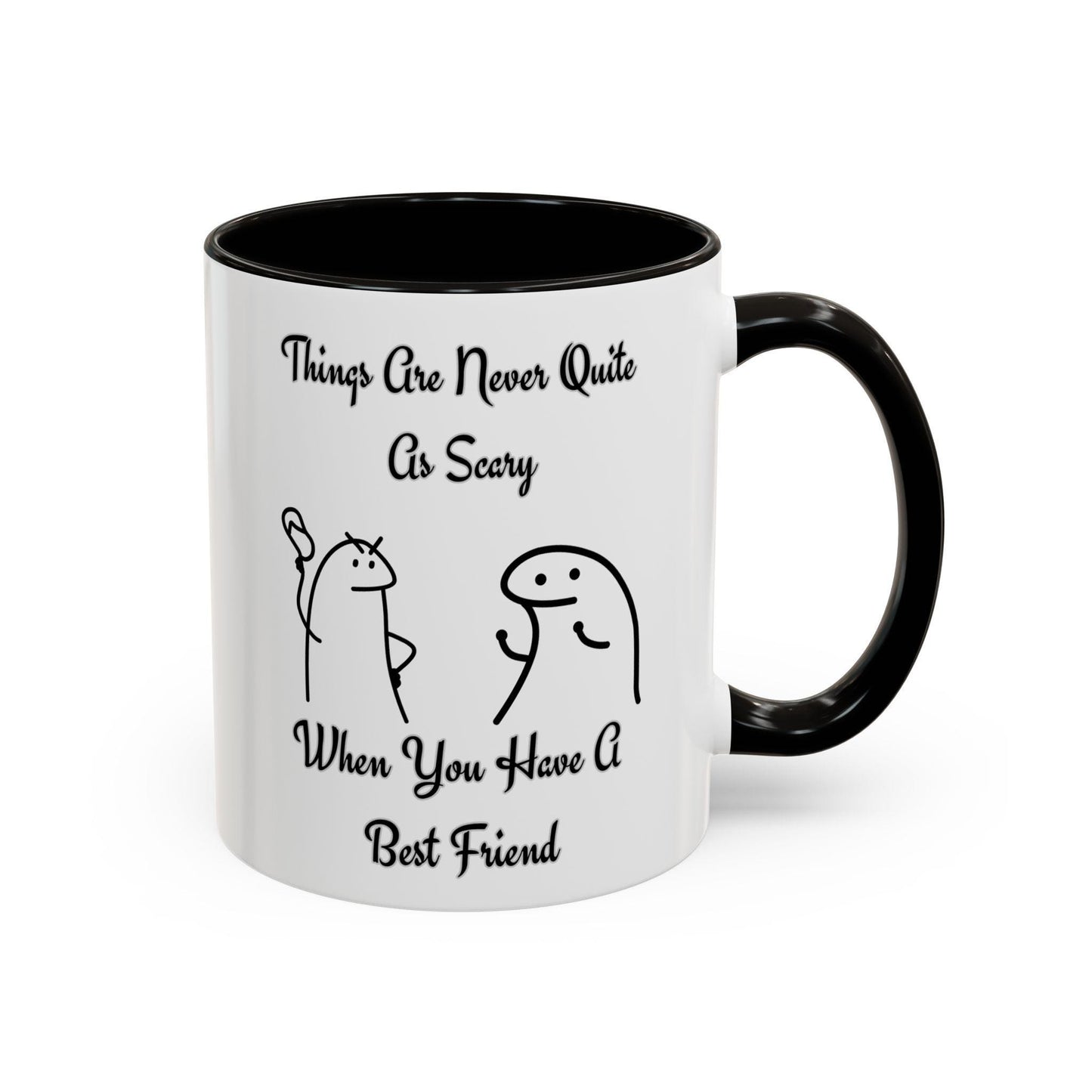 Best Friend Coffee Mug, Colorful Friendship Mug, Cute Gift for Friends, Inspirational Quote Mug, 11oz, 15oz